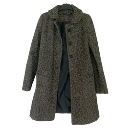 La Fée Maraboutée Black Wool Coat Black