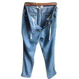 Swildens-Pants, leggings-Light blue