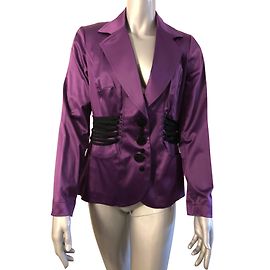 Autre Marque Nathalie Purple Polyester Jacket Purple
