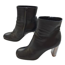 Céline Bam Bam ankle boots black lambskin Black