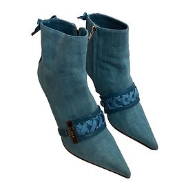 Christian Dior Ankle boots Light blue