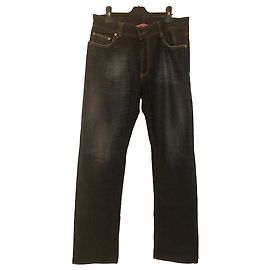 Autre Marque Navy blue raw denim jeans Navy blue