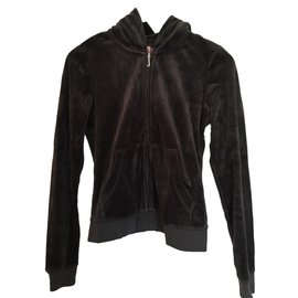Juicy Couture-veste zippée velours-Gris anthracite