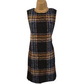 Hobbs Dresses Blue Yellow Navy blue