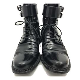 Louis Vuitton Black leather Boots EU41.5 Black