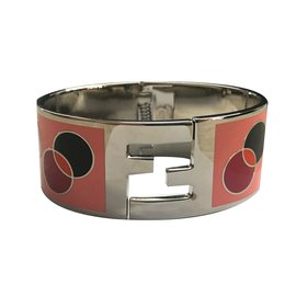 Fendi-Bracelets-Black,Silvery,Pink