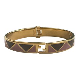 Fendi-Bracelets-Pink,Golden
