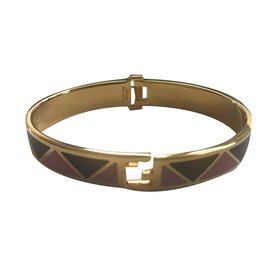 Fendi-Bracelets-Pink,Golden