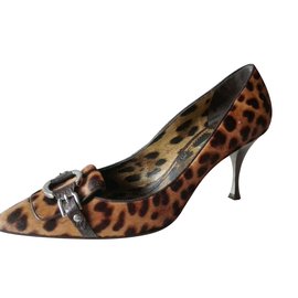 Dolce & Gabbana-leopard  heels-Leopard print