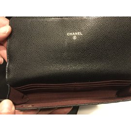 Chanel-Pochette main ou portefeuille-Noir