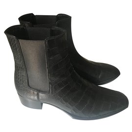 Saint Laurent-Ankle boots-Black