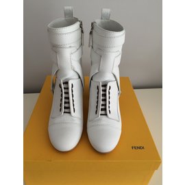 Fendi-Ankle boots-White