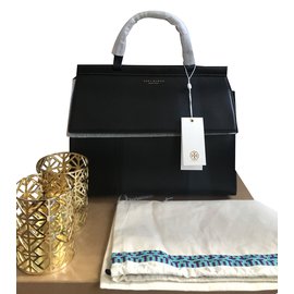 Tory Burch Black Leather Handbag Black