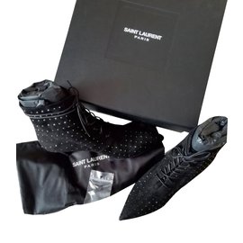 Saint Laurent-Ankle boots-Black