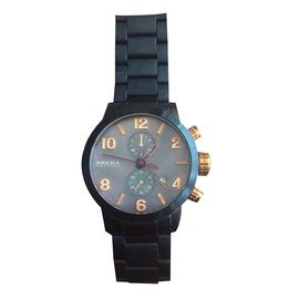 Autre Marque Relógio BW1S1BL23N de aço azul e dourado quartzo Azul Dourado