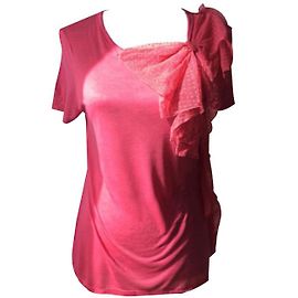 Red Valentino T-shirt Raspberry Cotton Fuschia