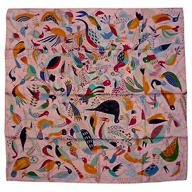 Hermès Le BAL des OISEAUX Multicolore