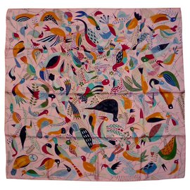 Hermès Le BAL des OISEAUX Multicolore
