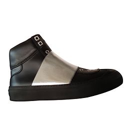 Jimmy Choo Baskets montantes Archie ARCHIEATC Noir Argenté