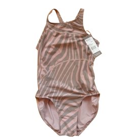 Adidas-Stella McCartney 1 traje de baño pieza para adidas-Rosa,Caqui