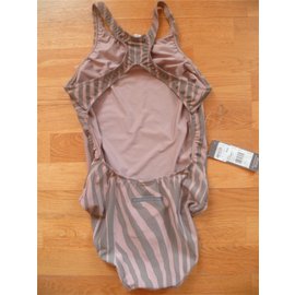 Adidas-Stella Mccartney 1 piece swimsuit for Adidas-Pink,Khaki