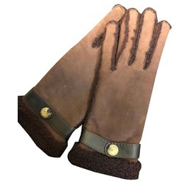 Autre Marque-Gloves-Brown