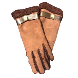 Autre Marque-Gloves-Brown