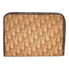 Christian Dior-Vintage pouch-Brown,Beige