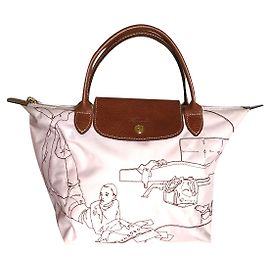 Longchamp Cabas Marron Rose