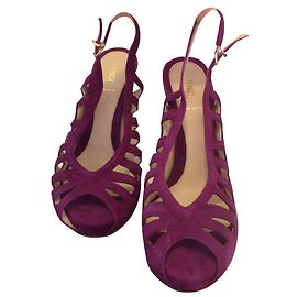 Sandales Fendi en daim violet 39.5 Violet