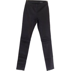 Oakwood-Leather leggings-Black