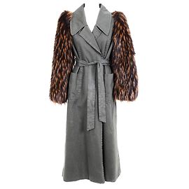 Dries Van Noten Abrigos Verde oscuro