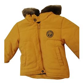 Giacca Kenzo Bambino Senape con Cappuccio Senape