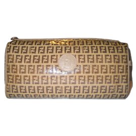 Fendi-Toiletry bag-Brown,Beige