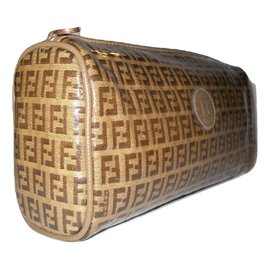 Fendi-Toiletry bag-Brown,Beige