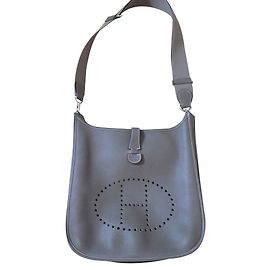 Hermès Bolsa Evelynne Taupe