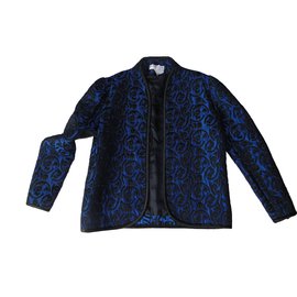 Balenciaga-Blazer Jacket Dressed + Top Coordonné-Preto,Azul