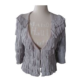 Reiss chaleco de flecos Rosa