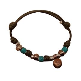 Dodo Pomellato Armband Dodo Blau Khaki Bronze