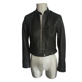 Burberry Brit Biker jacket Black Silvery