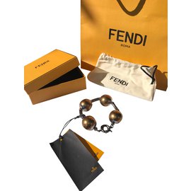 Fendi-Bracelets-Golden