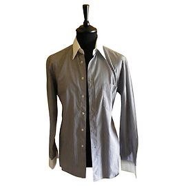 Camicia Valentino in cotone grigio Grigio
