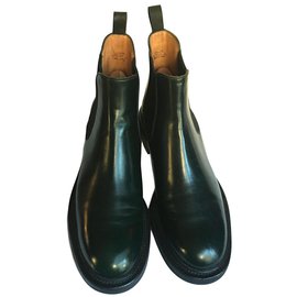 Church's-boots-Dark green