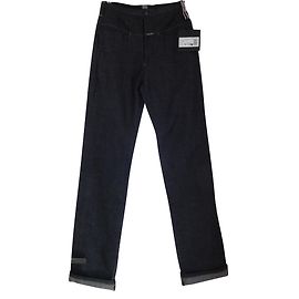 Marithé et François Girbaud Jeans Retos Pretos de Algodão Preto