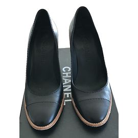 Chanel Wedges Black