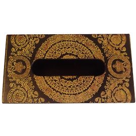 Gianni Versace Tissue-Box Schwarz Golden