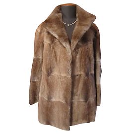 Autre Marque Giacca di pelliccia Rat of America marrone chiaro Marrone chiaro