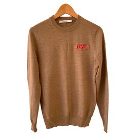 Givenchy Paris Love Wollpullover Beige Beige