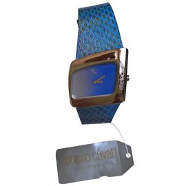 Roberto Cavalli-reloj-Azul