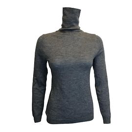 Eric Bompard Cashmere Turtleneck Sweater Grey S Grey